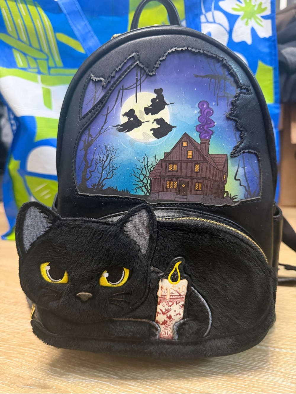 Disney Loungefly Hocus Pocus Binx Black Cat Mini Backpack
